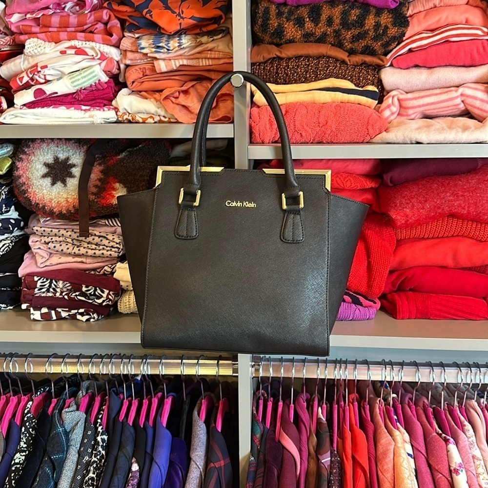 Calvin Klein black satchel